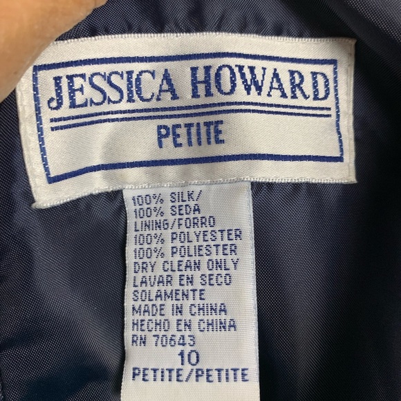 Jessica Howard Petites Silk Dress - Picture 3 of 3